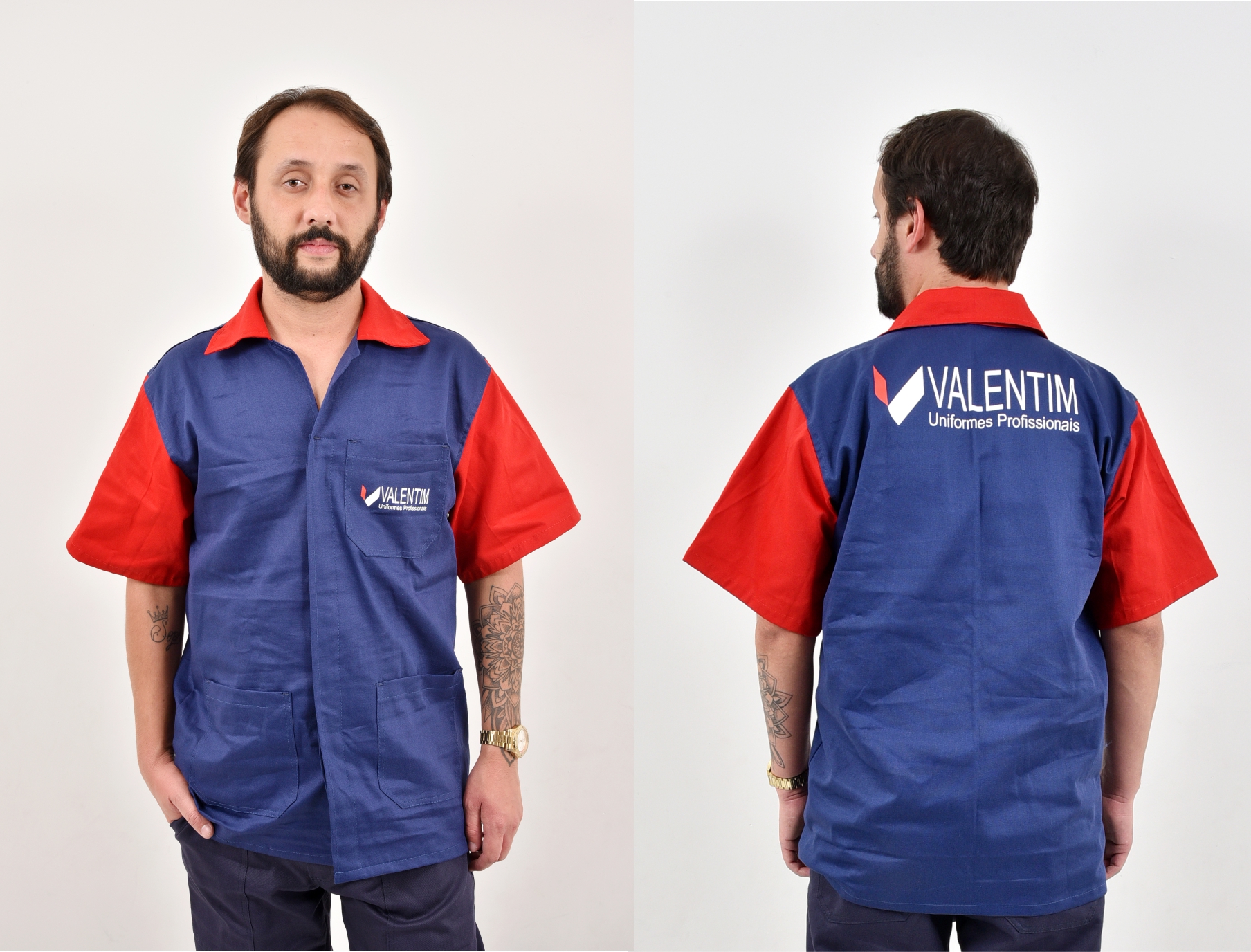 Jaleco Longo em Brim