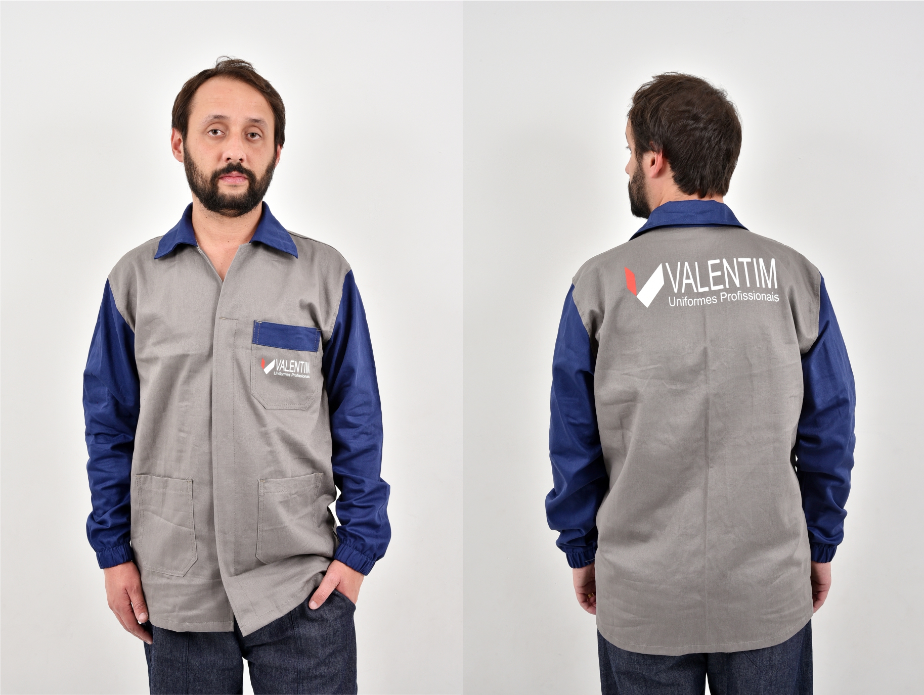 Jaleco Longo em Brim